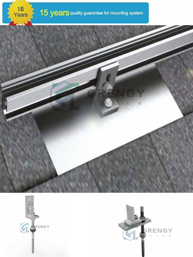 L Foot Bracket Solar Metal Roof Structure solution