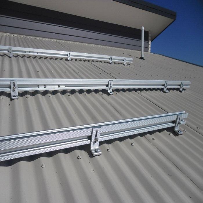 Anodized Aluminum Solar Mounting Rail
