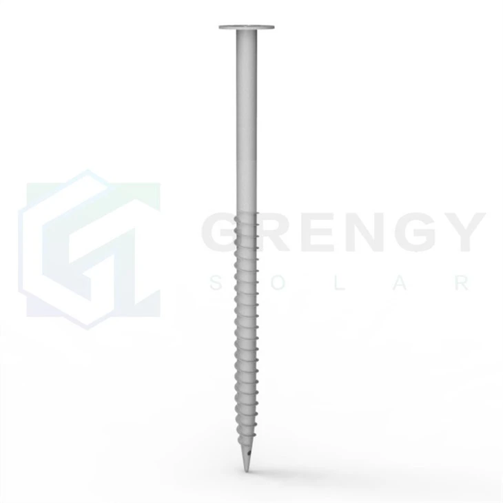 Non-adjustable screw pile with little blades