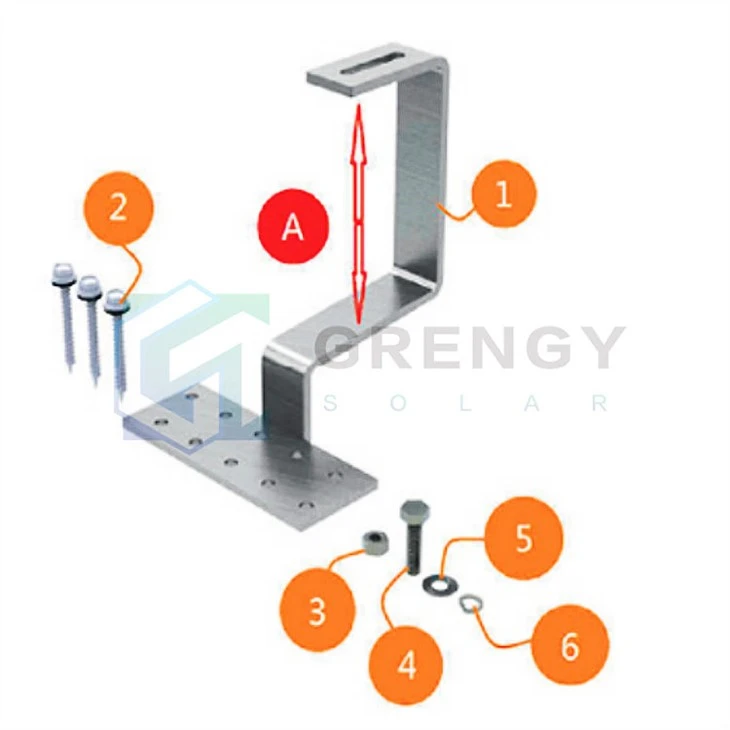 SUS304 solar hooks