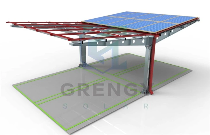 Water Proof Solar Carport Mounting Rack