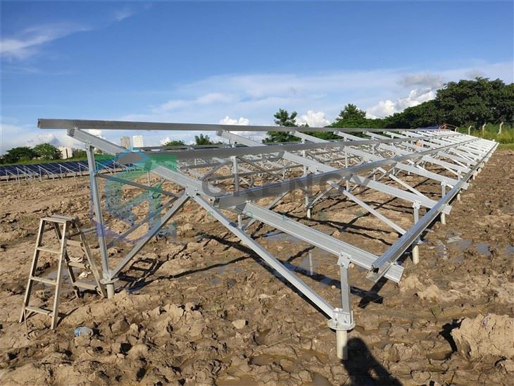 Apply To Vary Terrain Ground Solar Mount Structure