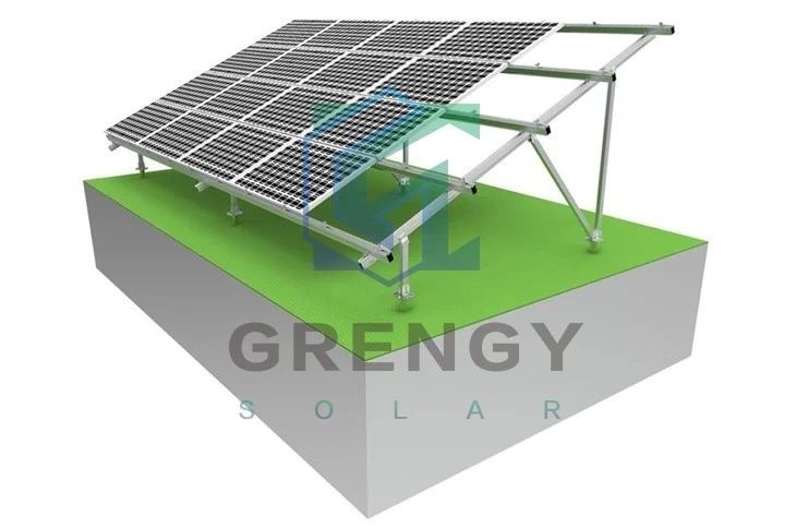 Apply to vary terrain ground solar mount structure (2)